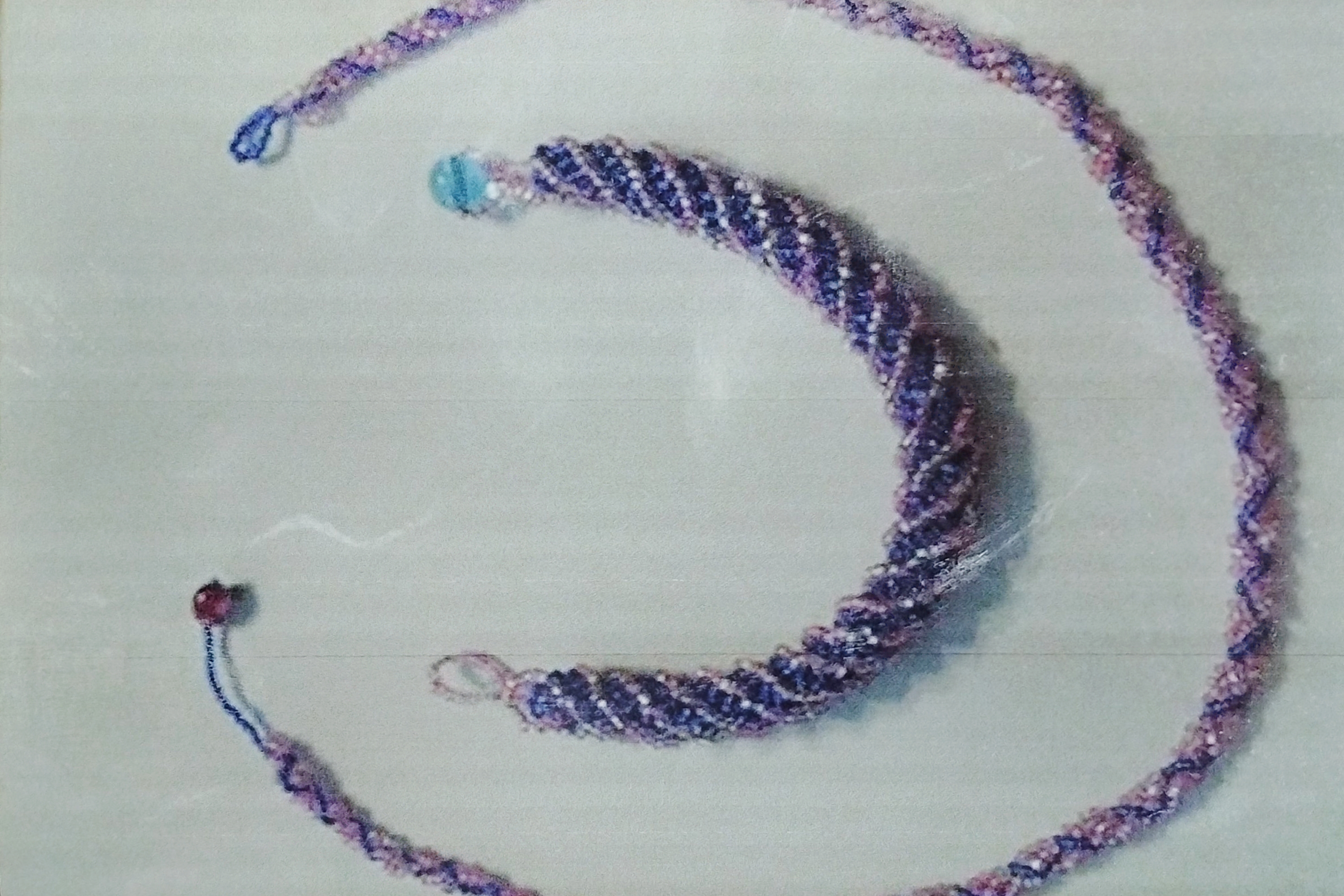 Purple Beaded Necklace