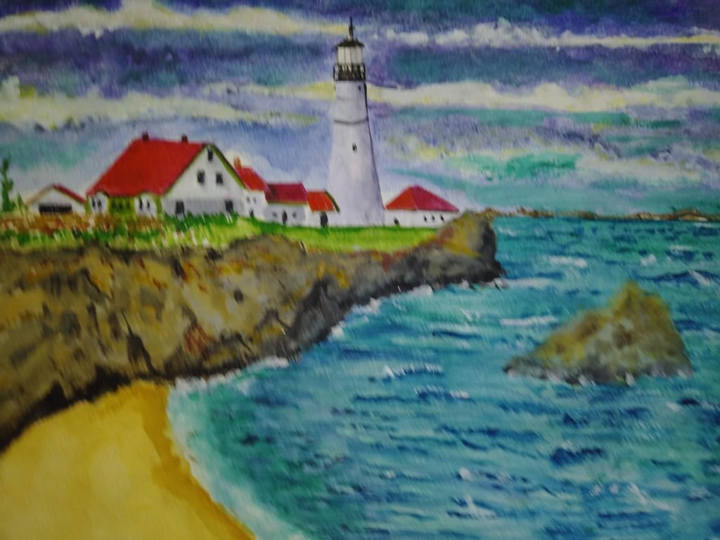 A lighthouse in the daytime
